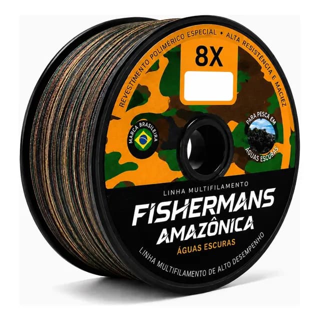 Linha Multifilamento Fishermans Amazônica 8x 0,28mm 150m Mar