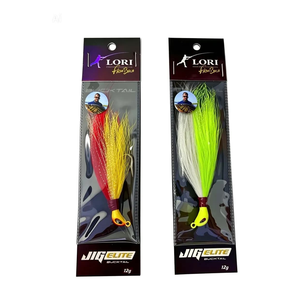 Kit 2 Iscas Jig By Fábio Baca 12g - Duas Cores Lime E Sunset