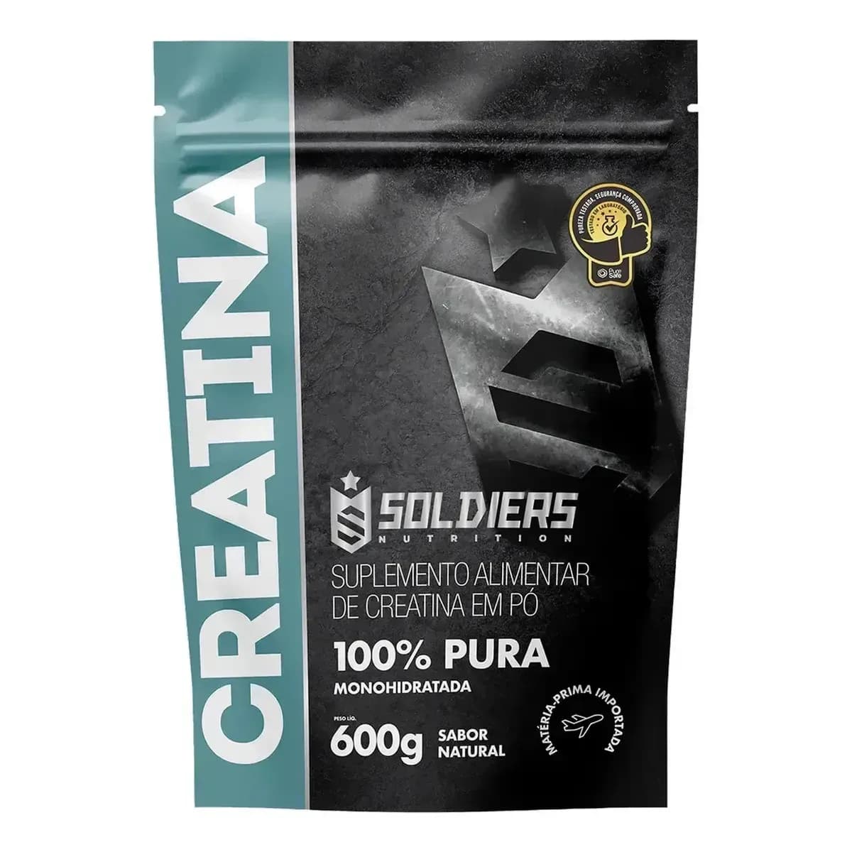 Creatina Soldiers Nutrition em pó Sem sabor x 600g
