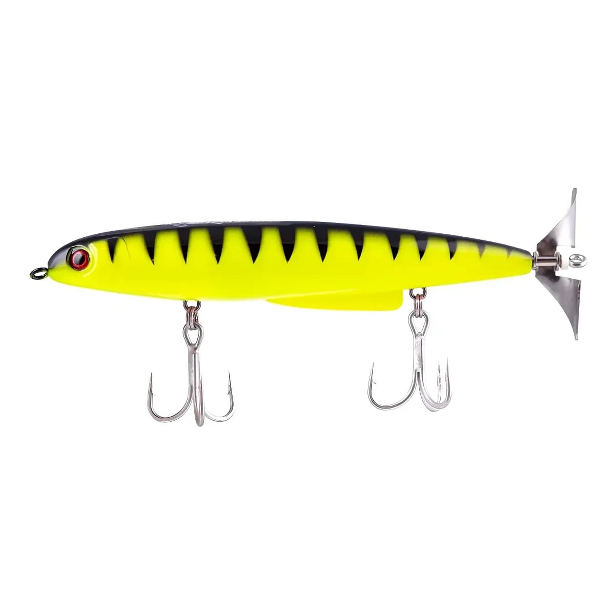 Isca Artificial Nelson Nakamura Rocket 140 Hélice, para Tucunarés, na Cor Lemon Fire Tiger