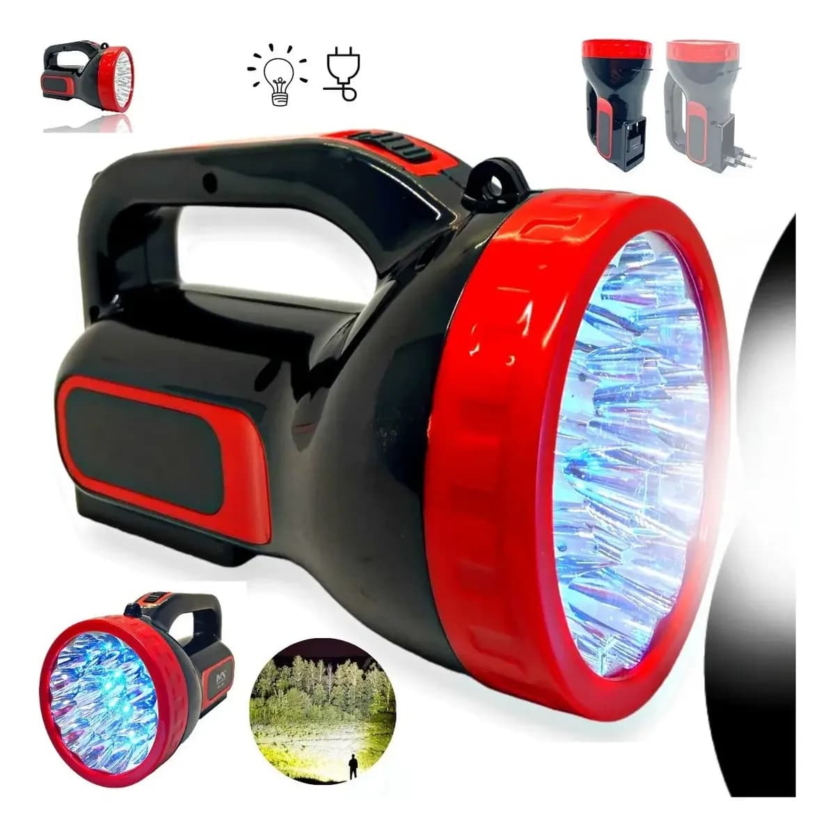 Lanterna De Led Tatica Longo Alcance Potente 18 Leds Bivolt