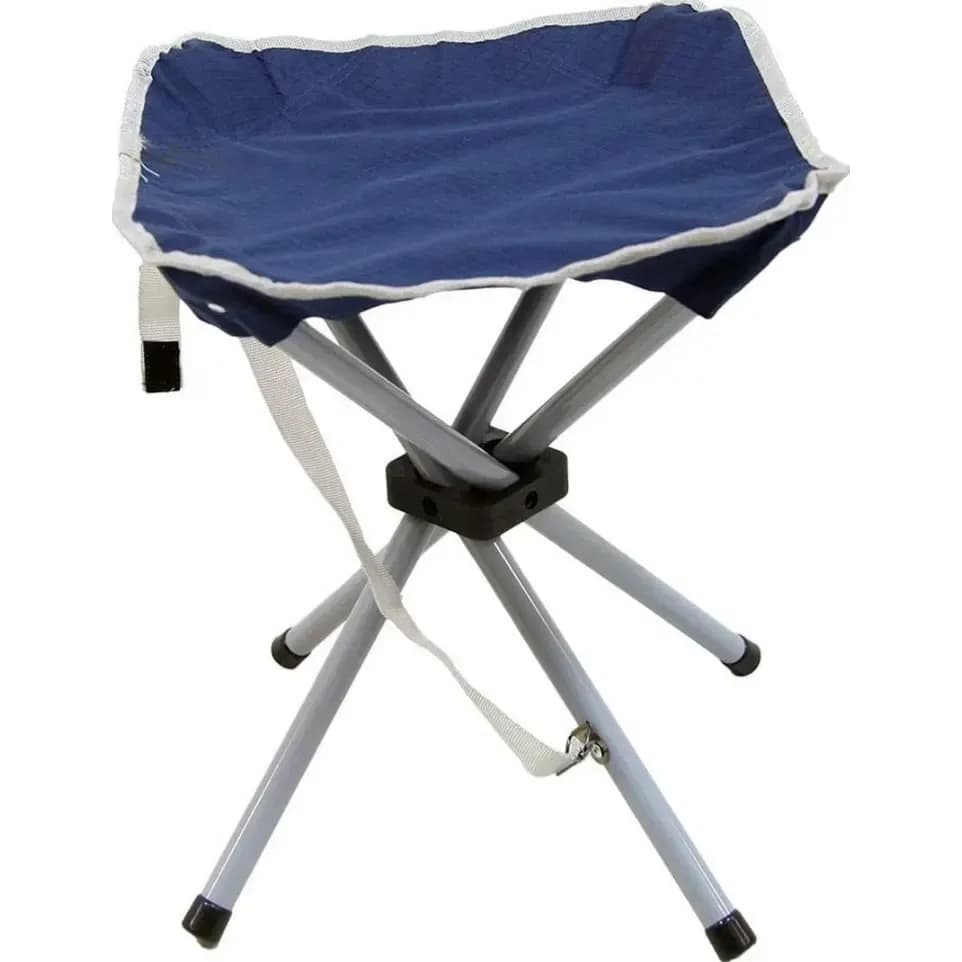 Banqueta Dobrável Nautika Stool Azul 80kg com Bolsa Transporte