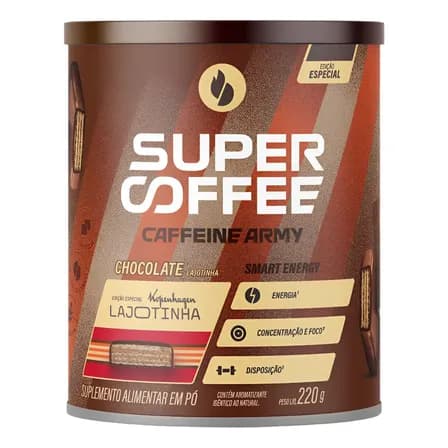 Supercoffee Chocolate Ao Leite Lajotinha Caffeine Army 220g Lajotinha 220gr