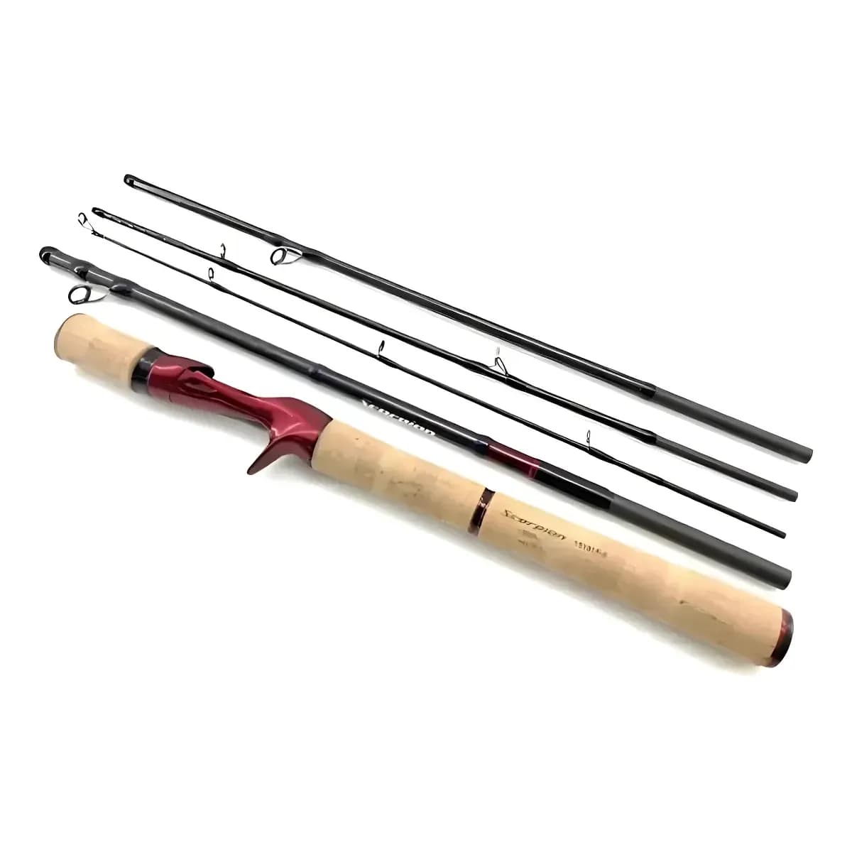 Vara Carretilha Shimano Scorpion 50lb 6'0 1,83m | 5 Partes  Preto