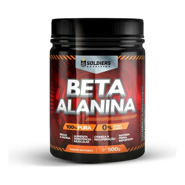 Beta Alanina 500g Suplemento em pó - Soldiers Nutrition