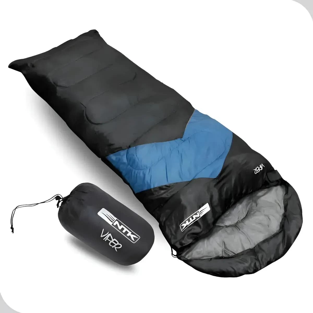 Saco De Dormir Nautika Viper Temp. - 5oc A 12oc - 2m - Hollowfiber Cor: Azul