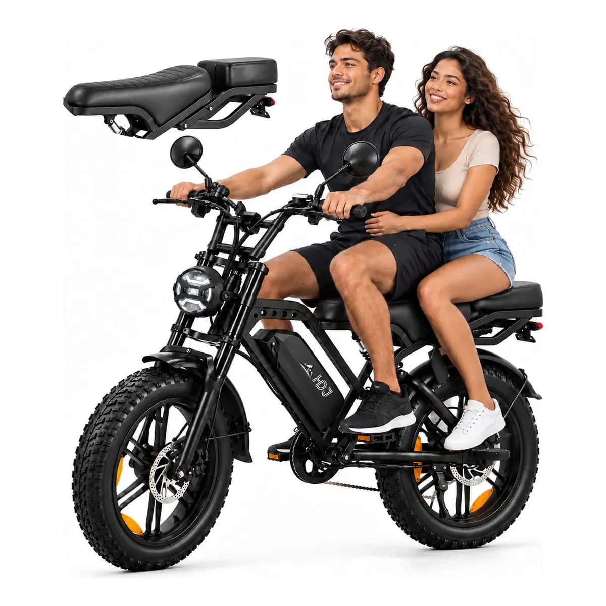 Bicicleta Elétrica Scooter 1000w Bike Lítio 48v 20ah 50km Preto