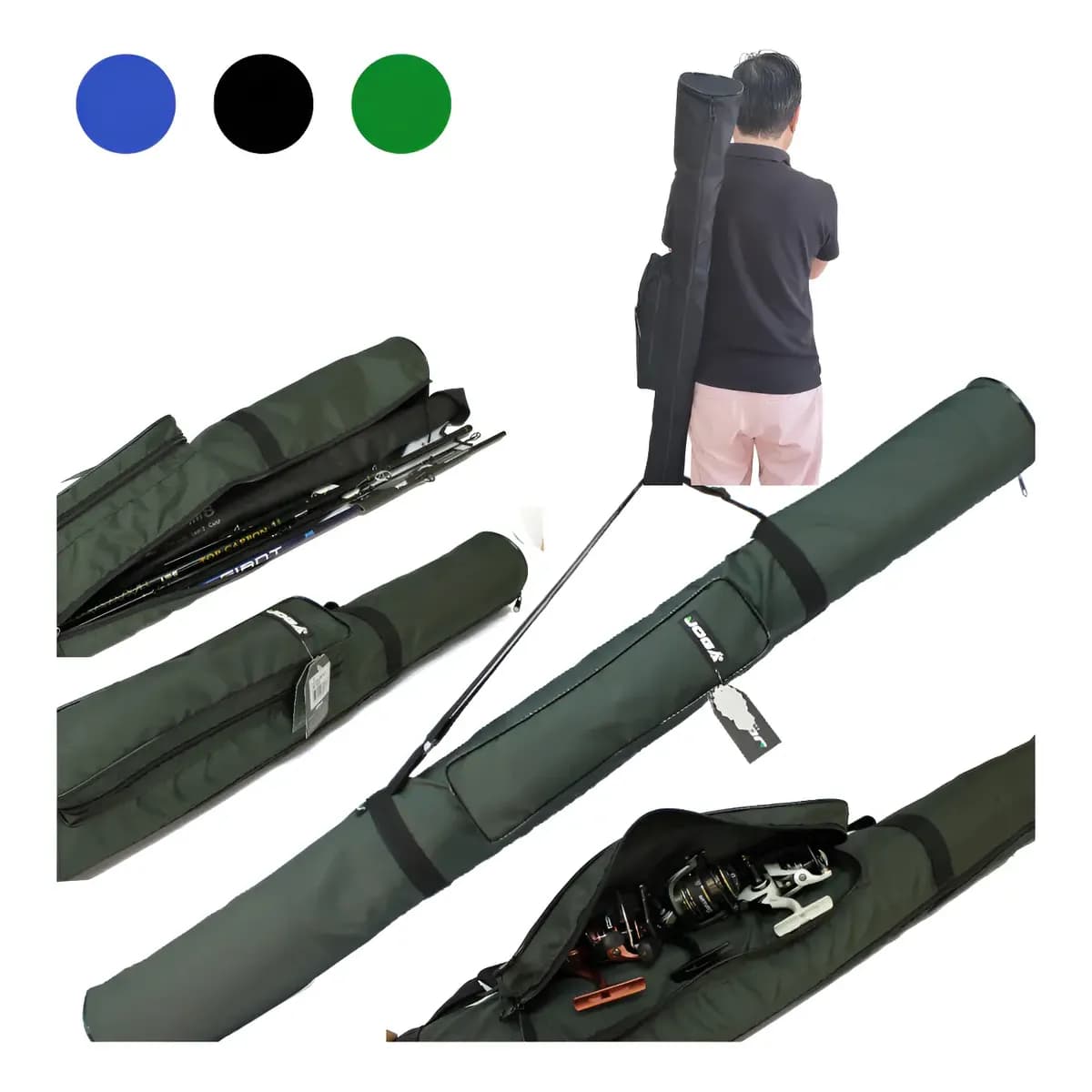 Porta Varas (1,50m 1,60m 1,90m) Joga C/ Bolso Lateral