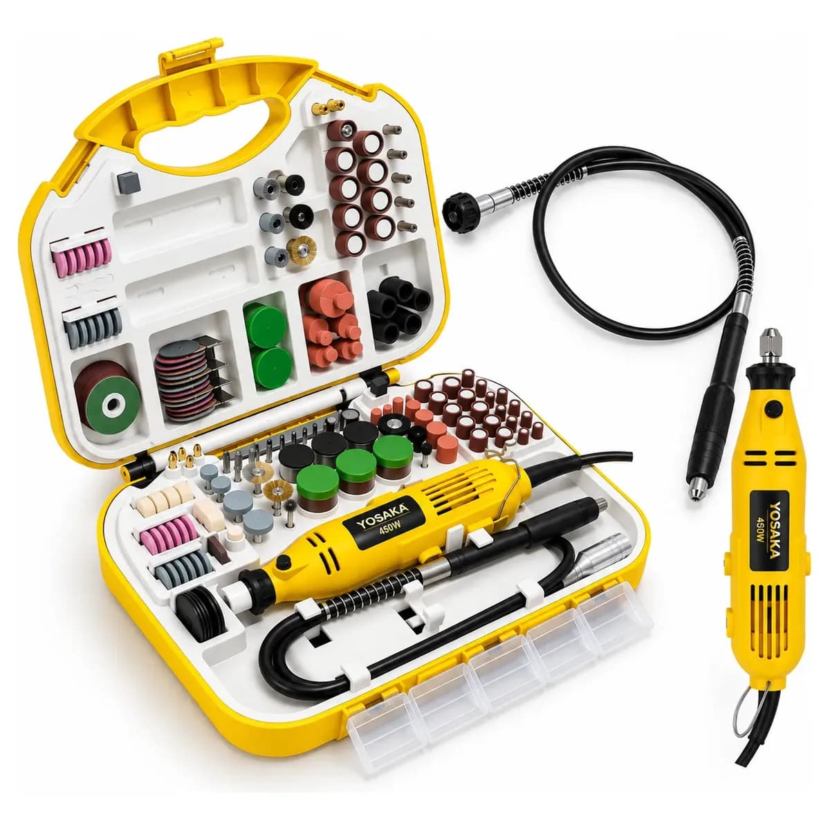 Mini Retifica Profissional 450w 212 Peças Multiuso + Potente