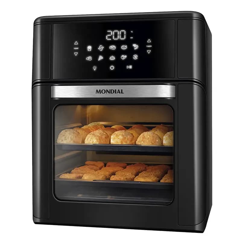 Fritadeira Air Fry Forno Oven 12 Litros Mondial Preto