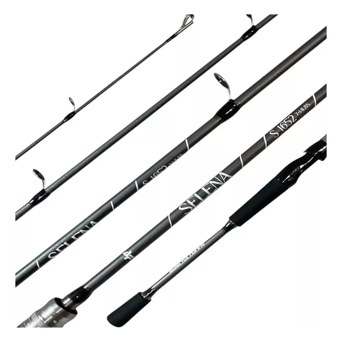 Vara De Pesca Molinete Selena Grafite Tubular Pesqueiro