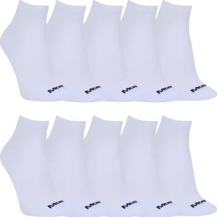 Kit Com 10 Meias Mash Cano Curto Esporte Unissex
