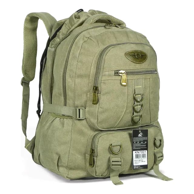 Mochila Lona Expansiva 50 Litros Kvn7001 Camping Viagem