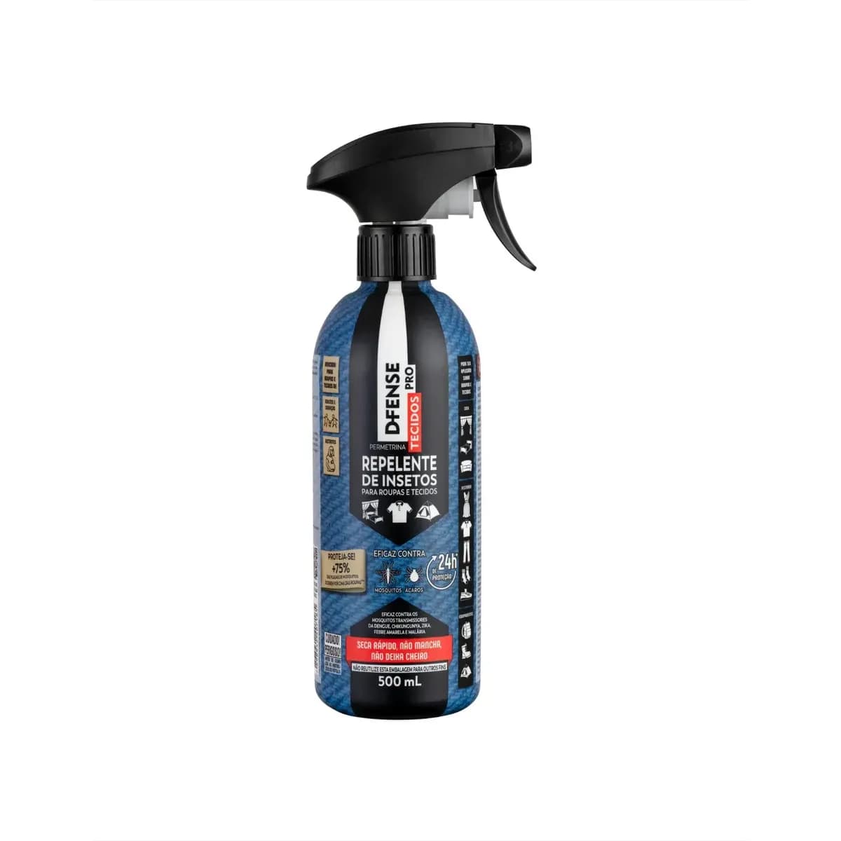 Repelente D-fense Pro Tecidos 500ml 24h de proteção