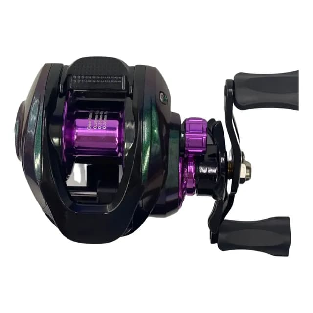 Carretilha De Pesca Perfil Baixo 7.2:1 9 Rolamentos Drag 4kg