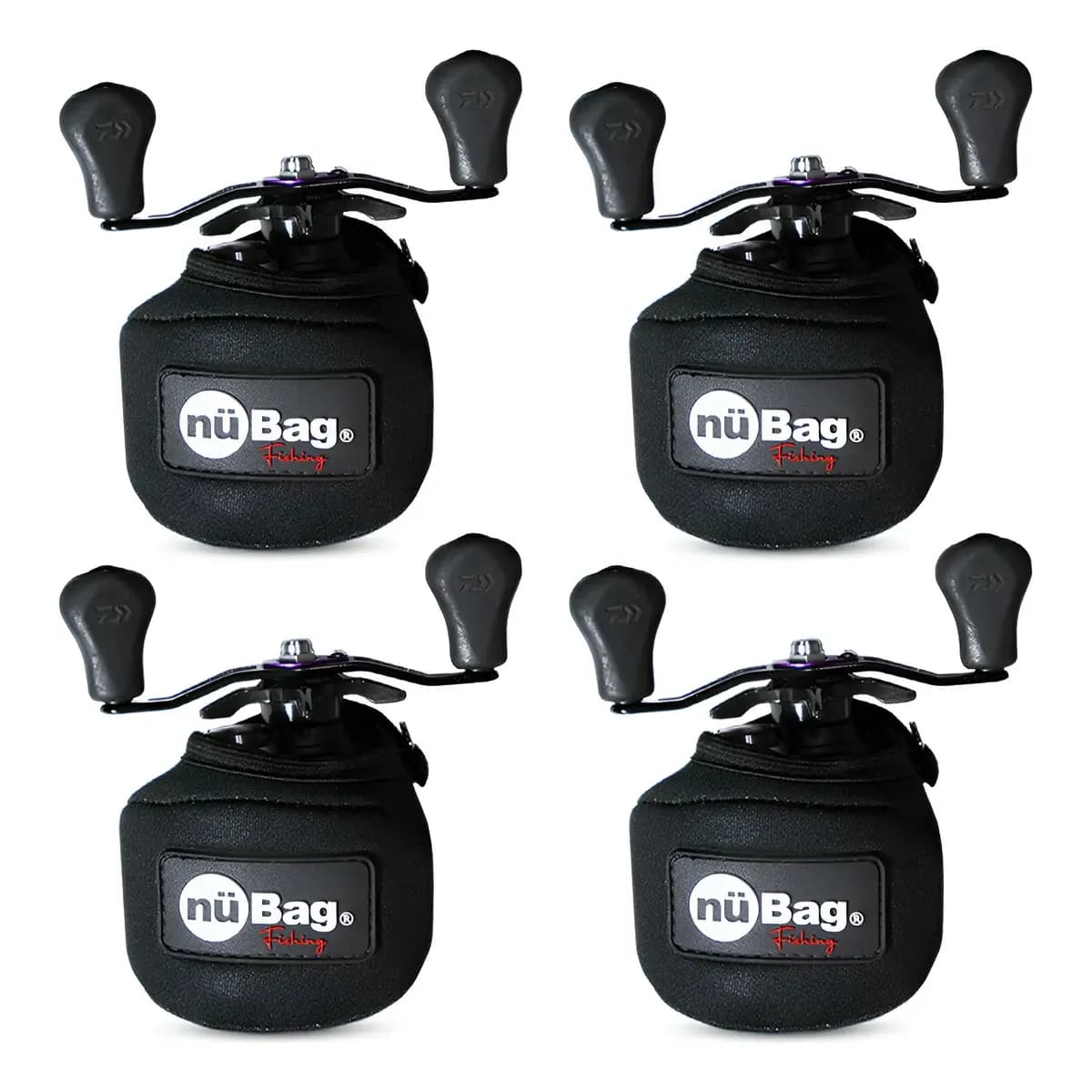 Kit 4 Un Capas Neoprene Perfil Baixo Porta Carretilhas