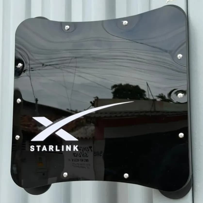 Case Suporte Starlink Mini 4 Ímãs 66 Mm Teto Carro Veicular Preto