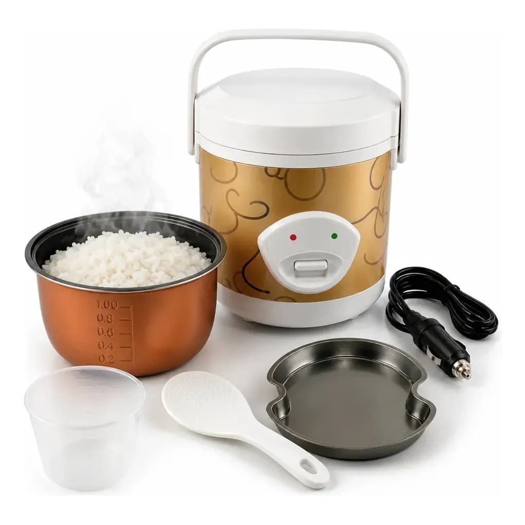 Panela De Arroz Elétrica 12v Portátil Motorhome Carro 12v Não Se Aplica 12v