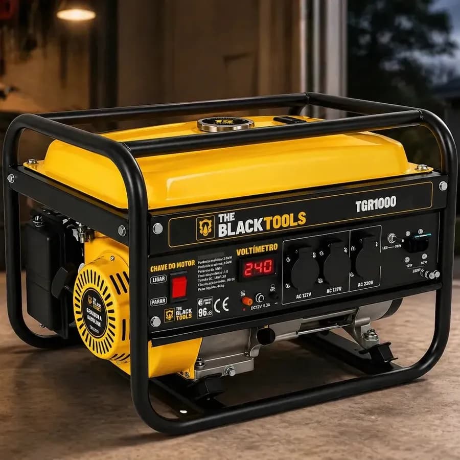 Gerador De Energia 3,75kva 3000w 4 Tempos Partida Manual