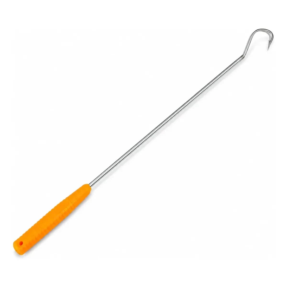 Bicheiro Fisga Galvanizado 65 cm Divecom Laranja Para Barco e Caiaque