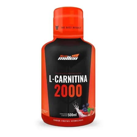Suplemento Em Líquido New Millen L-carnitina Sabor Frutas Vermelhas De 500ml
