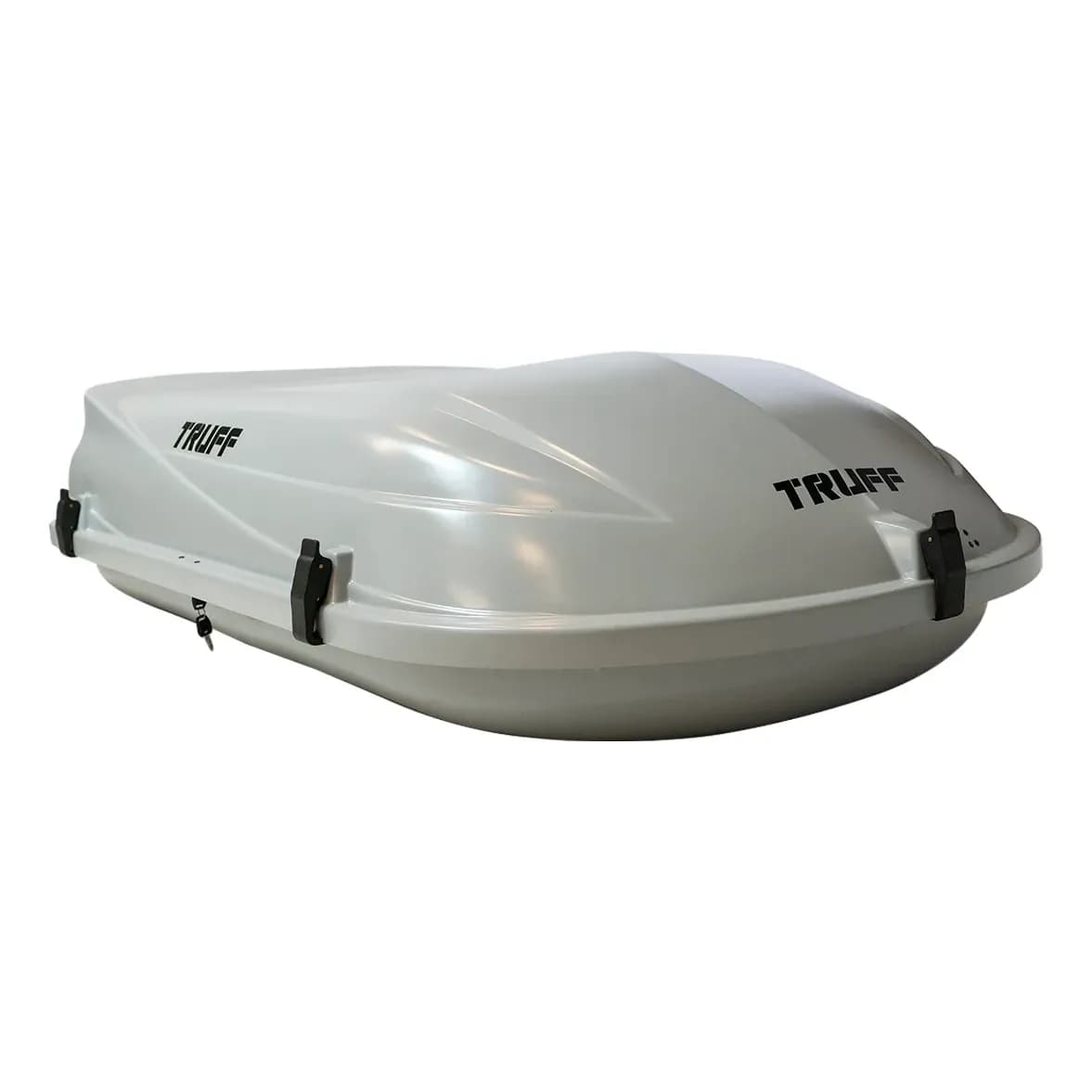 Bagageiro Bau De Teto Truff Premium 600 Litros Cinza Cinza