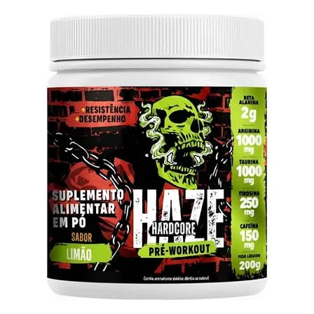 Haze Hardcore Pré-treino 200g - Melhor Pré-treino Do Mercado Limão