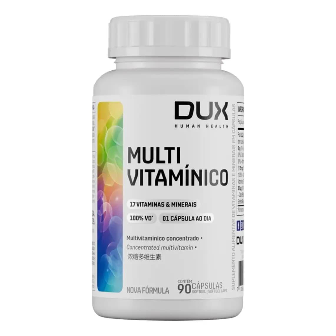 Multivitamínico 90 Cápsulas Dux Nutrition