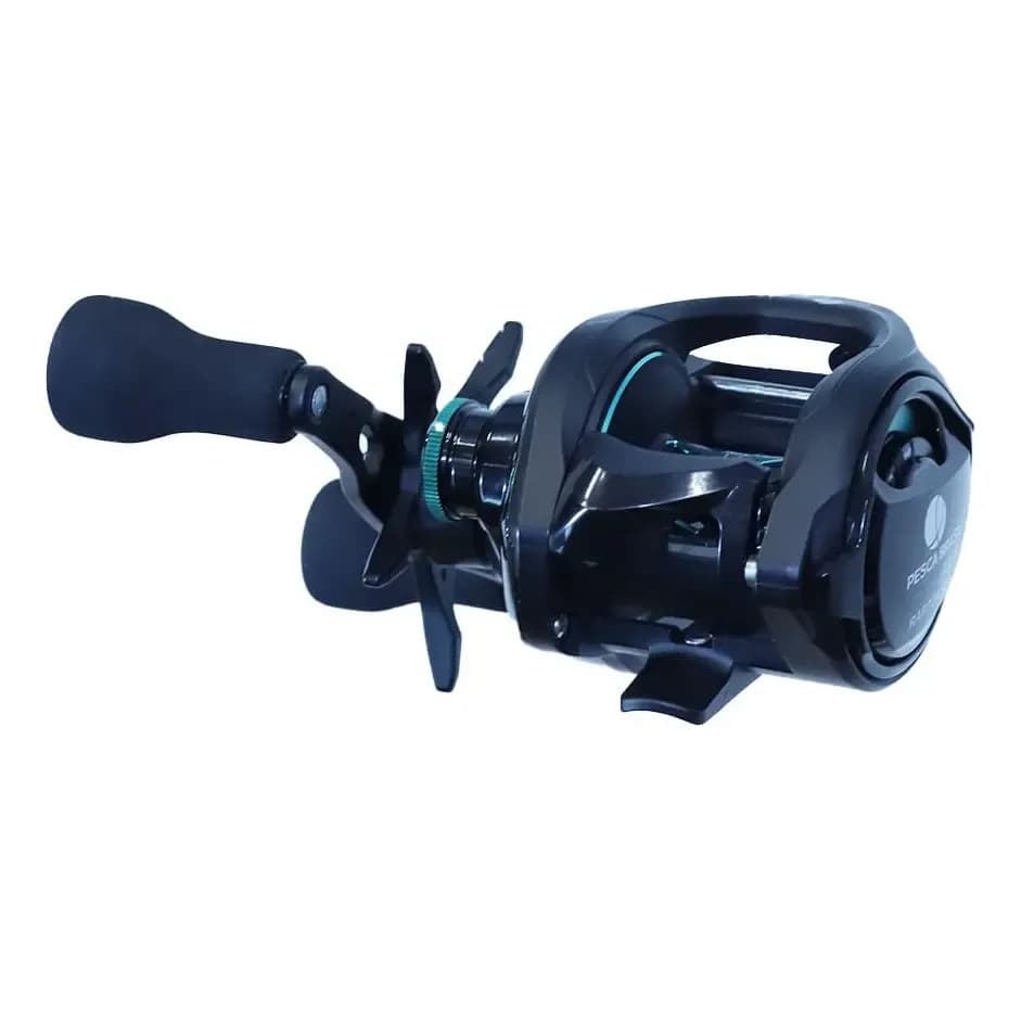 Carretilha Esq Raptor Big Game 6+1 Em Carbono Pesca Brasil