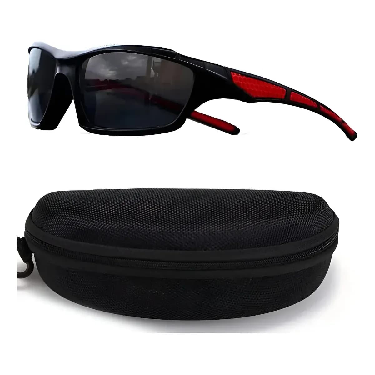 Óculos de Sol Federal Time Sport Polarizado para Pesca e Ciclismo, Proteção UV400, com Lente Preta