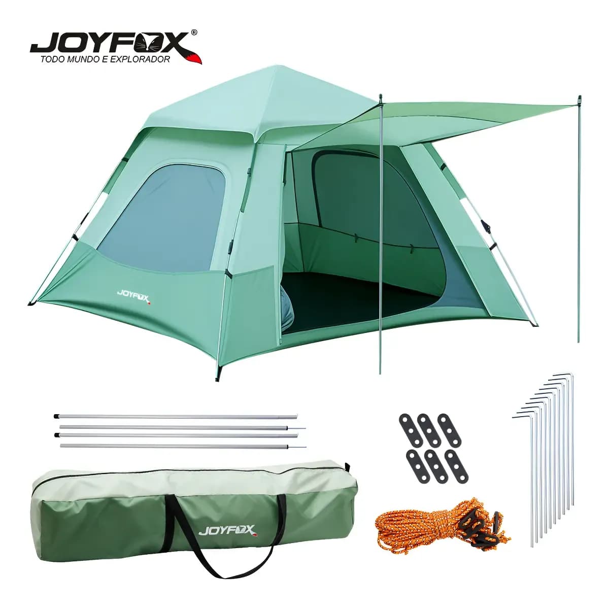 Barraca de Camping Joyfox 3 Segundos 4 Pessoas Impermeável UPF100