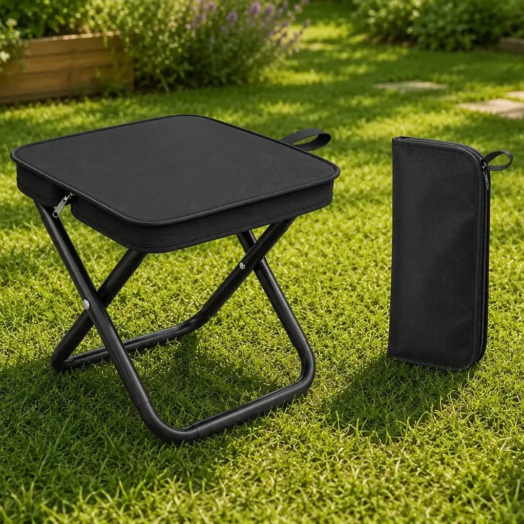 Mini Cadeira Dobrável Portátil Banco Pesca Camping Praia Pesca Resistente Banqueta Marca USD