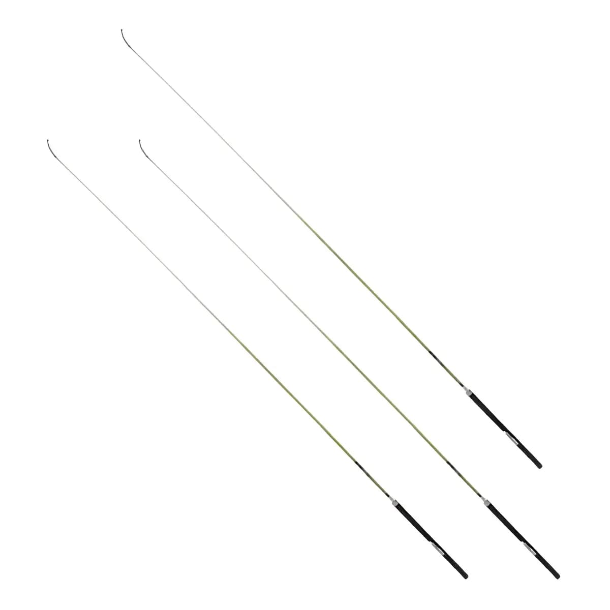 3x Vara Lisa De Mão Fibra Vidro Pesca 3m Peskfibra