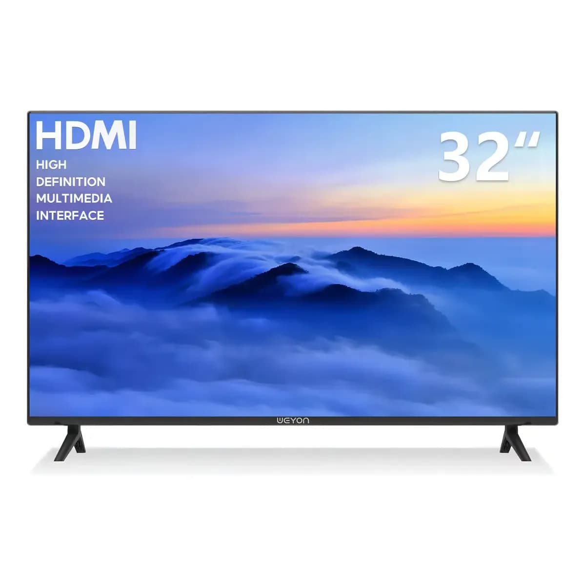 TV 32 Polegadas Digital HD 2 HDMI 2 USB VGA para Sala Quarto Escritório Imagem Nítida e Conexões Versáteis
