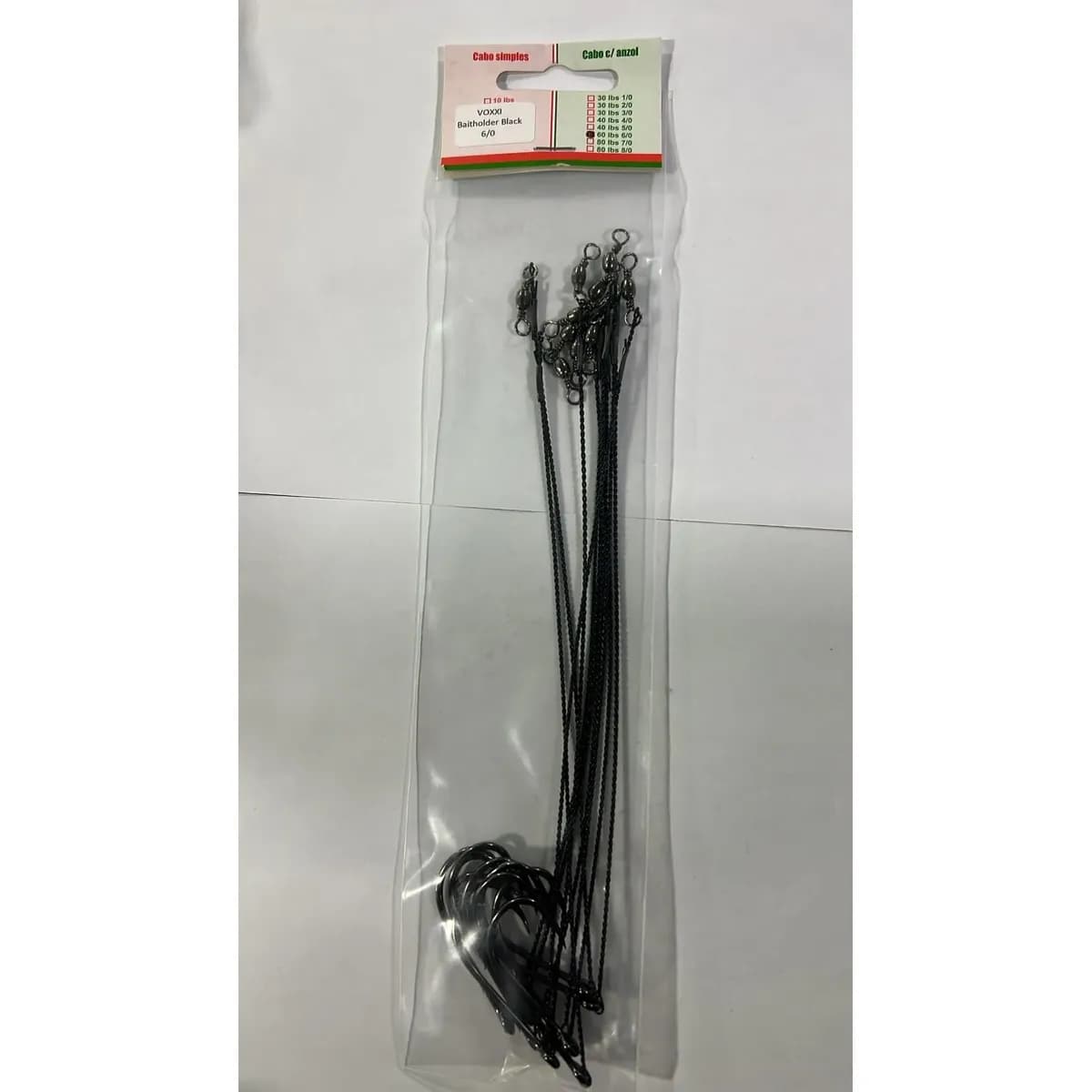 Kit 10 Unds Anzol Encastoado Flexivel Baitholder Black
