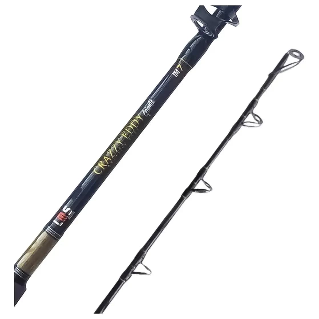 Vara Carretilha Lumis Crazzy Eddy Extra Pesada 1,98m  150lbs