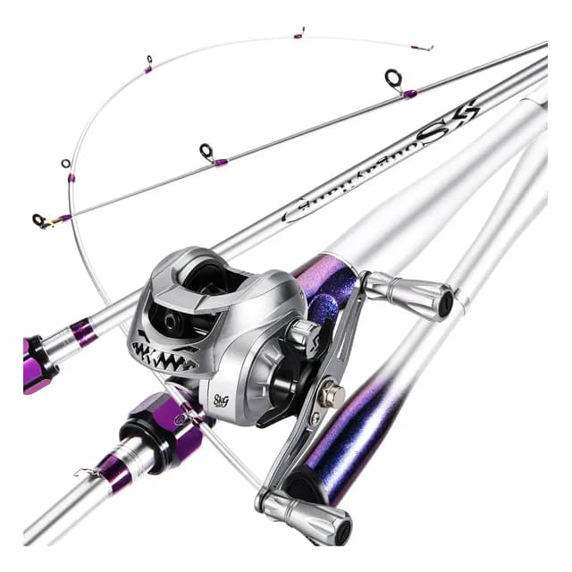 Kit De Pesca Carretilha +carbon Vara De Pesca 1,80m 12lb Cor 6 Esquerdo