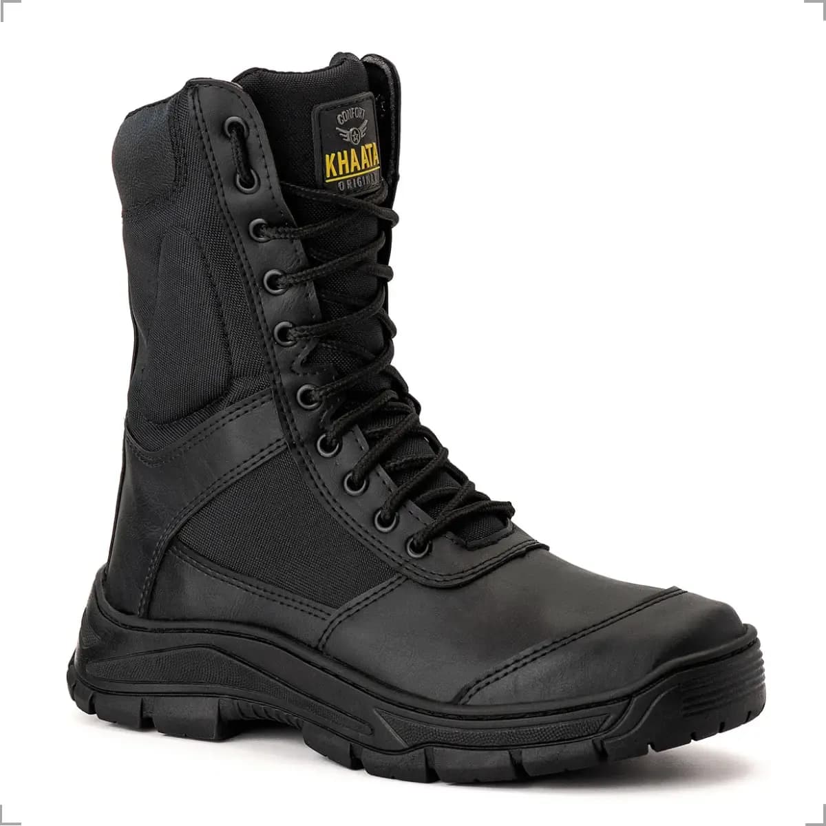 Coturno Militar Bota Adventure Segurança Premium Zíper