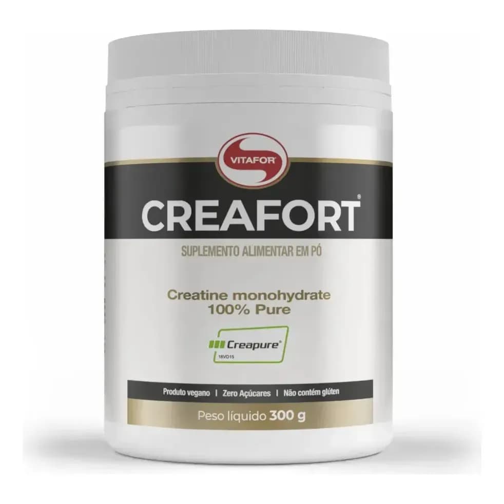 Creatina Vitafor Creafort Creapure Creafort pote 300g Sem sabor x 300g