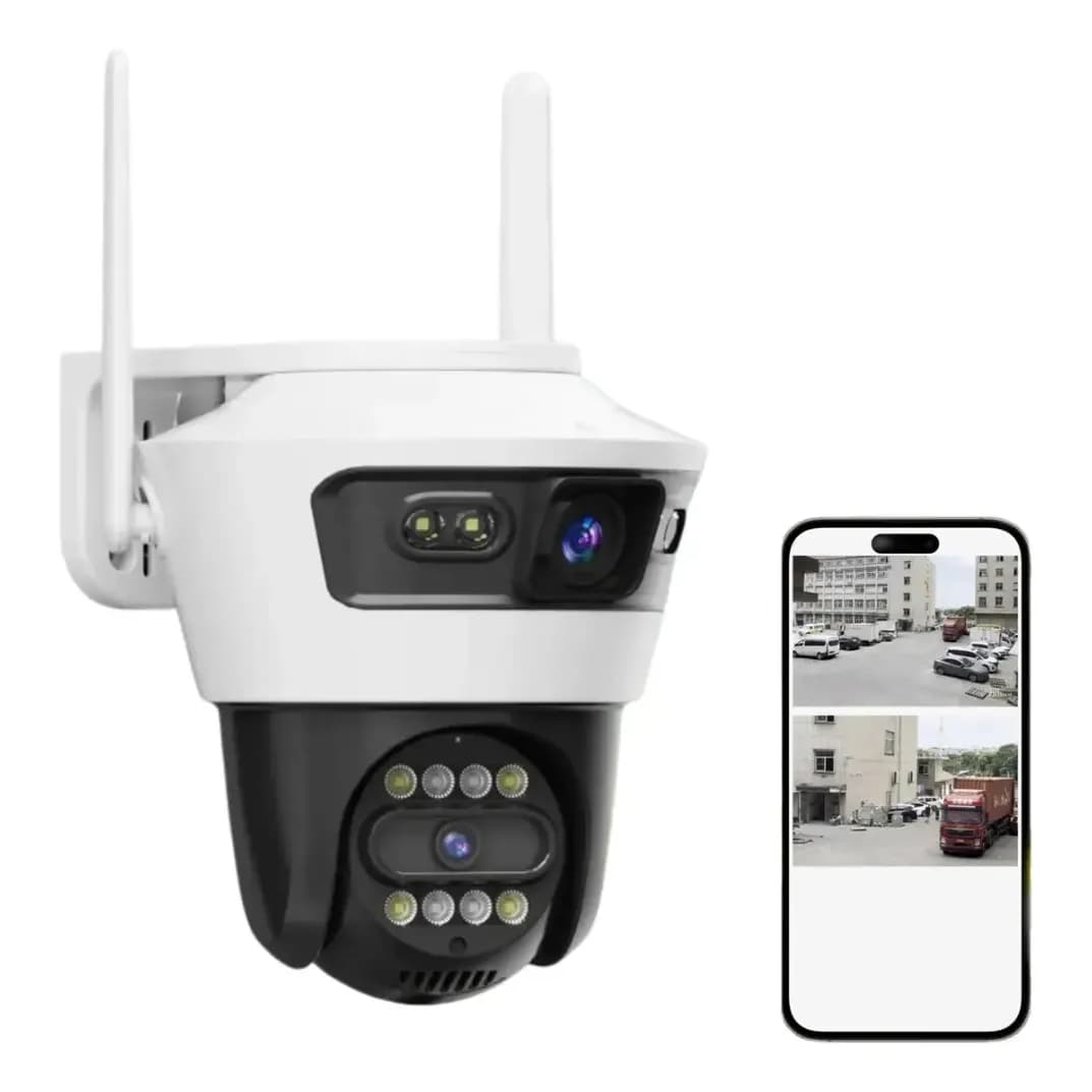Câmera de Segurança IP Leon Gts Wi-Fi 1080p Zoom 12x Duas Lentes