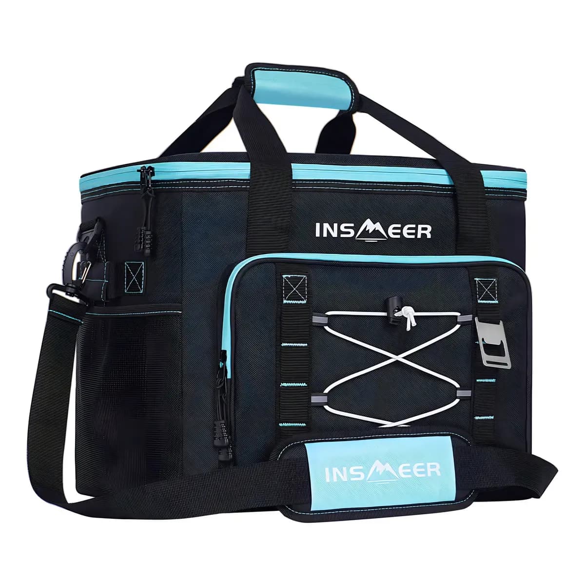 Bolsas Térmica Grande 40l/60 Latas Com Alça De Ombro Camping Preto