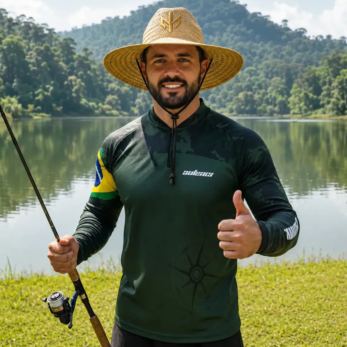 Blusa Camiseta Pesca Camisa Pescaria Proteção Uv50+ Militar
