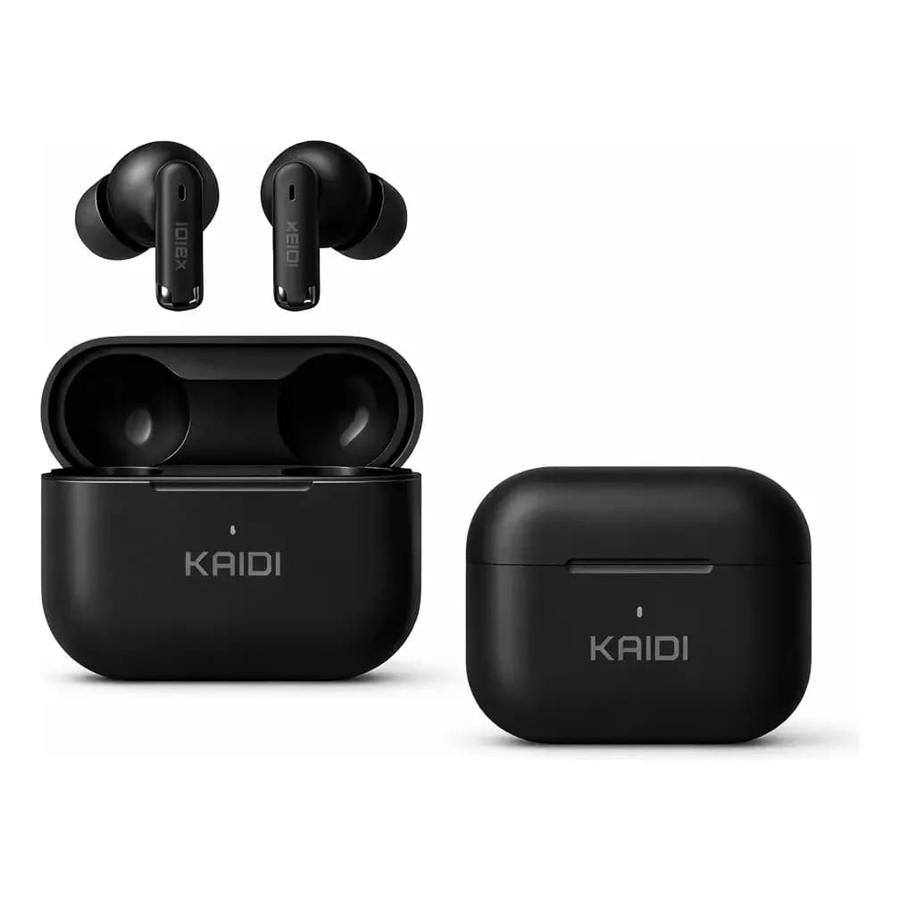 Fone Bluetooth 5.4 Sem Fio Tws Kaidi Kd780 Graves Potentes Preto