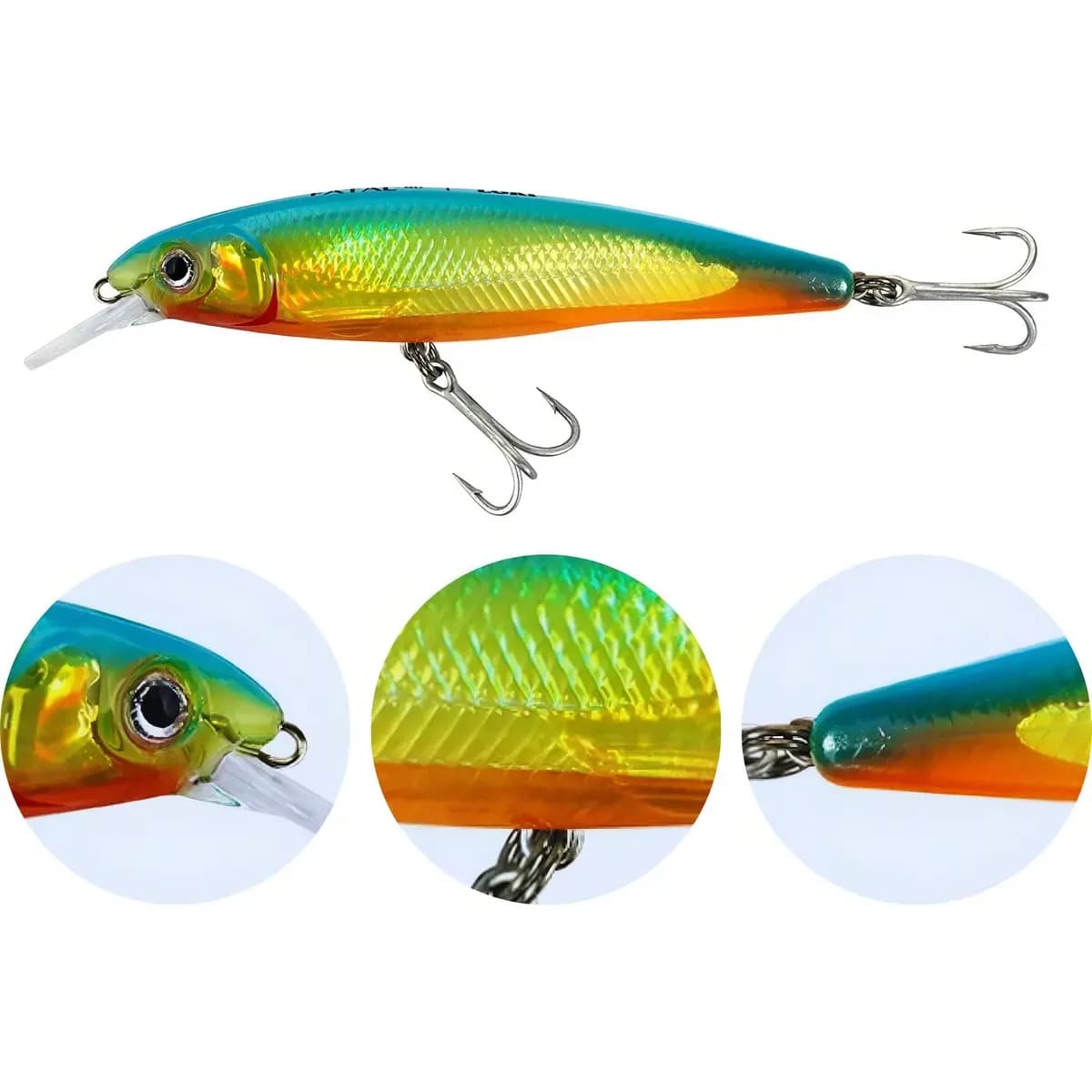 Isca Artificial Lori Fatal 75 Mm 8g Tucunaré Dourado Traíra Cor 48
