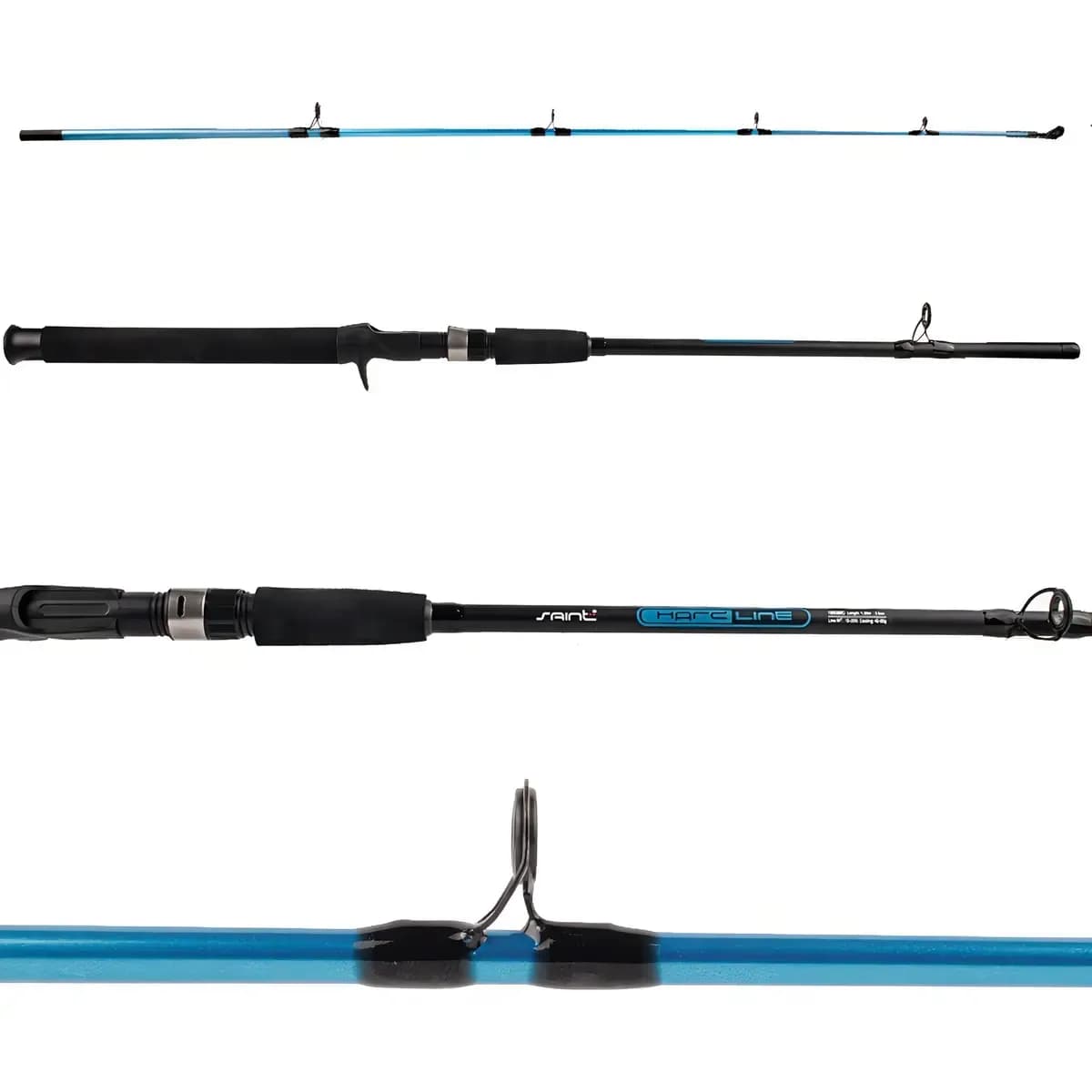 Vara de Pesca Carretilha Saint Hard Line 2,10m 40lbs Fibra de Vidro Casting 100g