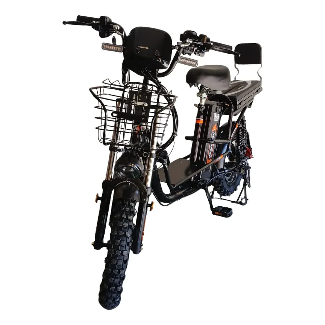 Bicicleta Elétrica New Speed Y62 900w 60v 20ah Recarregável Laranja