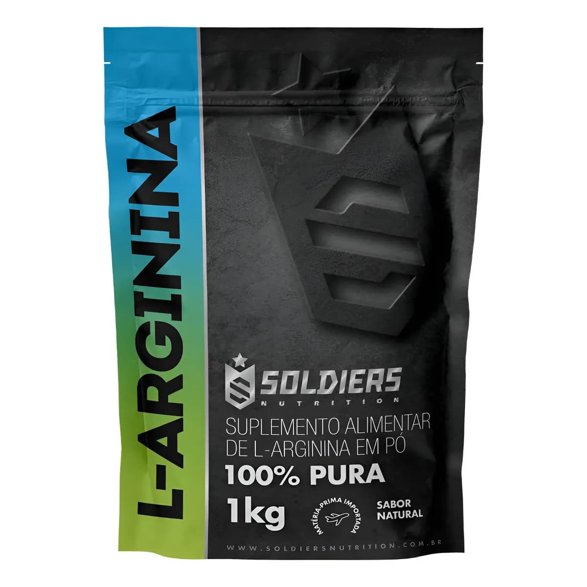 Arginina Em Pó 1kg 100% Pura Soldiers Nutrition Performance