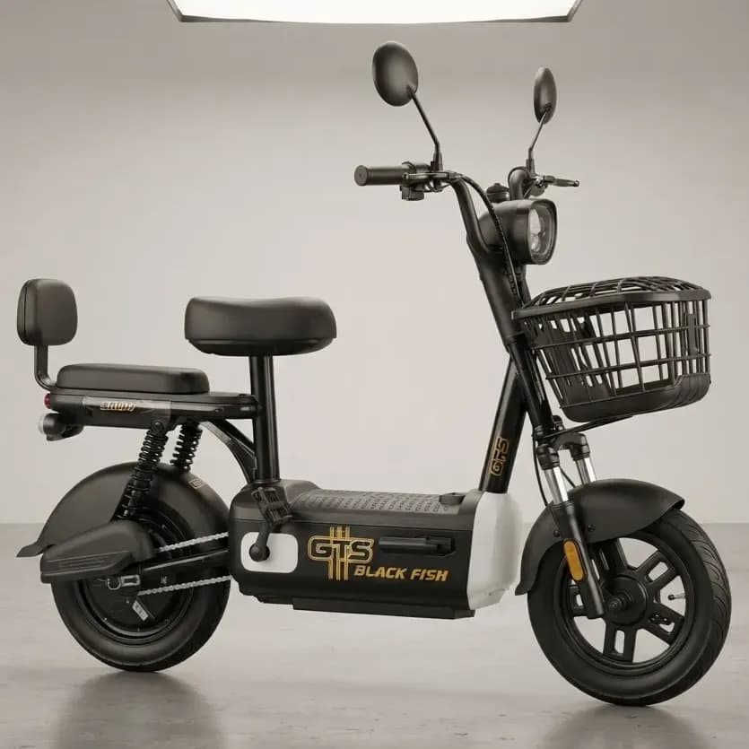 Bicicleta Elétrica Gts Black Fish 500W Aro 14 Sem Cnh