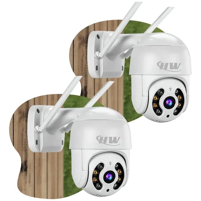 Câmera Ip A8 Icsee Infravermelho Prova D'água Externa Wifi Hd Cor Branco
