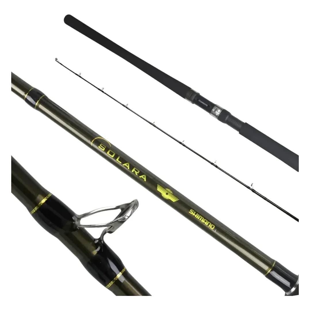 Vara Para Molinete Shimano Solara  Solid Carbon 2pt 1,98m